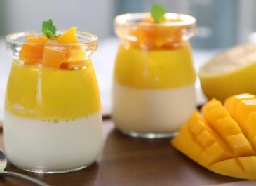 想吃布丁不用買，牛奶加芒果就能做，特香滑，入口即化